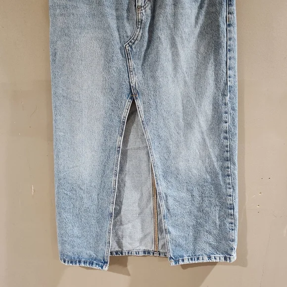 Garage Denim Maxi Skirt Size Small Light Blue - Picture 2 of 5